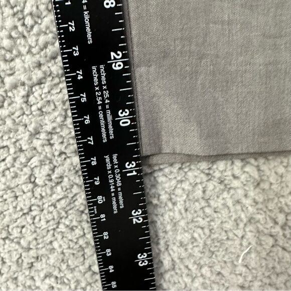 Madison Dress Pants Mens 36x31 Gray Flat Front Slacks - Picture 9 of 11